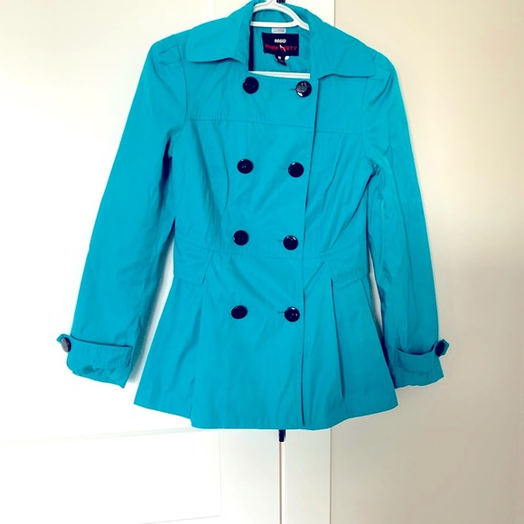 Miss Sixty turquoise trench coat - Picture 2 of 3